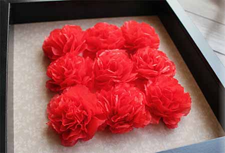 花紙で簡単ポンポンや桜にカーネーションの作り方 アレンジ飾り方を